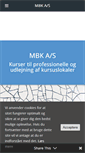 Mobile Screenshot of mbk.dk